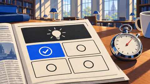 Daily Trivia cover art: A newspaper quiz column headlined THE DAILY TRIVIA, with a question box and four lettered answer cards.
